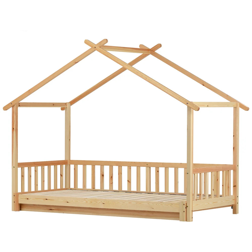 Lit Cabane Évolutif 90-180cm